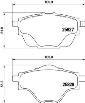 Тормозные колодки.) HELLA 8DB355021001