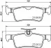 Фото Комплект гальмівних колодок (задніх) Citroen Berlingo 18-/Peugeot 308 1.6 HDi 14 HELLA (8DB355021701) зображення 1