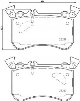 Гальмівні колодки (набір) HELLA 8DB355021771