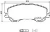 Фото Комплект гальмівних колодок (передніх) Nissan Qashqai II/X-Trail/ Renault Kadjar 13 HELLA (8DB355021-861) зображення 6