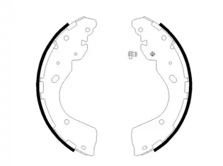 Колодки гальмівні (задні) Nissan NP300 Navara 05- (барабанні) (294x56.3) HELLA 8DB 355 022-241 Купити в Україні