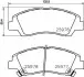 Гальмівні колодки (набір) HELLA (8DB355023001) зображення 1
