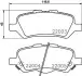 Фото TOYOTA Гальмівні колодки задн.Venza 2.7/3.5 08 HELLA (8DB 355 023-051) зображення 1