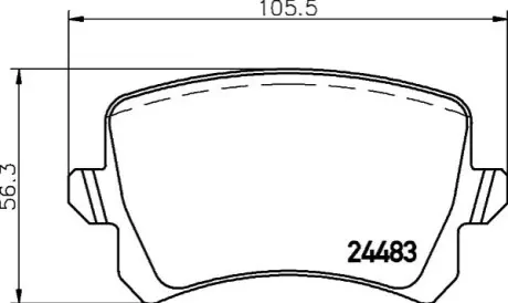 Колодки гальмівні (задні) Audi A6/VW Passat/CC 1.8TSI/2.0TDI 05 HELLA 8DB355025-331 Купити в Україні