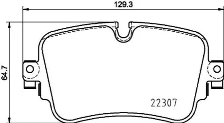 Колодки гальмівні (задні) Audi A6/A7/A8/Q7/Q8/VW Touareg 16 HELLA 8DB 355 025-681 Купити в Україні