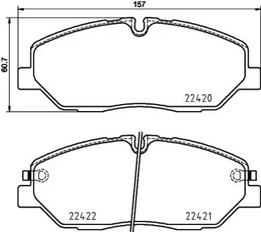 Гальмівні колодки HELLA 8DB355025751