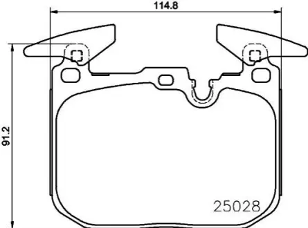 Тормозные колодки (передние) BMW X1 (F48)/X2 (F39) 18- B47/B48 (Brembo) HELLA 8DB355025771