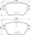 Фото Колодки гальмівні (задні) MB E-class (W213/S213/C238) 16- (Lucas/TRW) HELLA (8DB 355 025-781) зображення 2