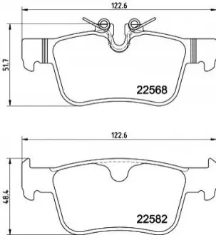 VOLVO Колодки гальм. задні S60/S90/V60V90 16 HELLA 8DB 355 025-971 Купити в Україні