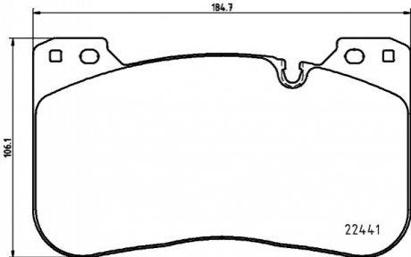 Тормозные колодки (передние) BMW 5 (G30/F90)/X5 (G05/F95)/3 (G20/G80) 17- (Brembo) Q+ HELLA 8DB355025991 (фото 1)