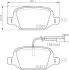 Гальмівні колодки HELLA (8DB355031561) зображення 1