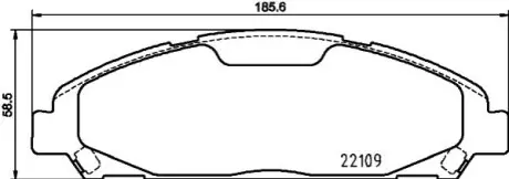 FORD USA тормозные колодки передние MUSTANG 17- HELLA 8DB 355 032-991 Купить в Украине