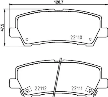 Klocki ham. tył FO USA HELLA 8DB355036441 Купить в Украине