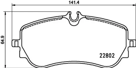 Колодки гальмівні (задні) VW Crafter 16-/Amarok 10-/MAN TGE 16 HELLA 8DB 355 037-751 Купити в Україні