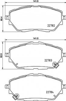 TOYOTA Тормозные колодки перед. C-HR 16-, COROLLA 2.0 Hybrid 19- HELLA 8DB 355 037-761