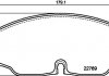 Колодки гальмівні, дискове гальмо HELLA 8DB355039941 (фото 1)