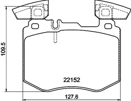Колодки гальмівні (передні) MB GLC-class (X253) 19 HELLA 8DB355039981 Купити в Україні