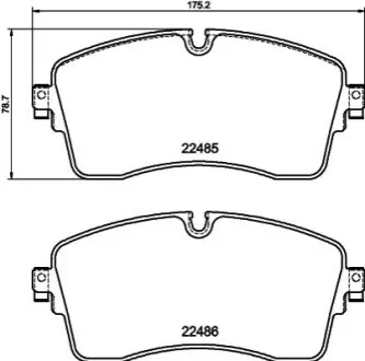 Колодки тормозные (передние) Land Rover Range Rover 2.0/2.2D 11 HELLA 8DB355040361 Купити в Україні