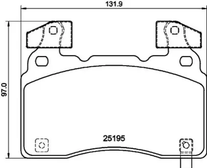Тормозные колодки (передние) Opel Insignia B 17-/Tesla Model S 13-16 (Brembo) (Q+) HELLA 8DB355040471