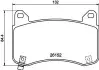 Колодки гальмівні (передні) Tesla Model 3 17-/ Model Y 19- (Brembo) Q+ HELLA (8DB355040901) зображення 1