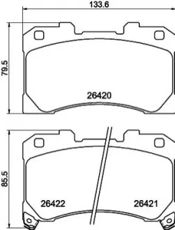 Гальмівні колодки HELLA 8DB355041061