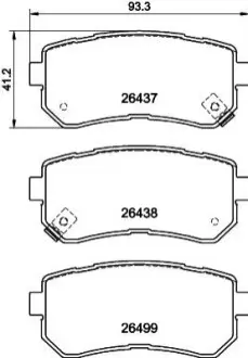 Гальмівні колодки HELLA 8DB355041131