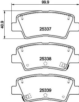 Гальмівні колодки HELLA 8DB355044731