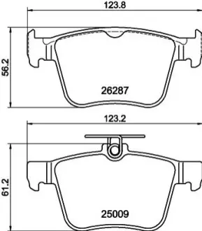 Гальмівні колодки HELLA 8DB355044951