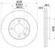 Гальмівний диск HELLA (8DD355100191) зображення 4