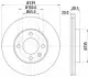 Гальмівний диск HELLA (8DD355100191) зображення 5