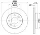 Диск гальмівний (передній) Renault Kangoo 1.2i/1.4i/1.9D 97-00 (237.8x20.1) HELLA (8DD355101261) зображення 4