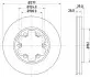 Тормозной диск HELLA (8DD355102921) изображение 4