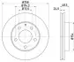 Тормозной диск HELLA (8DD355103221) изображение 1