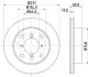 Диск гальмівний (передній) Subaru Justy/Suzuki Swift -03 (231x17) HELLA (8DD355103921) зображення 4