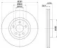 Тормозной диск HELLA (8DD355104451) изображение 1