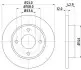 Тормозной диск HELLA (8DD355104631) изображение 1