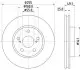 Тормозной диск HELLA (8DD355104891) изображение 4