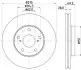 Тормозной диск HELLA (8DD355104931) изображение 1