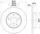 Гальмівний диск HELLA (8DD355105511) зображення 4