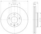 Диск тормозной VW Passat 96-00 HELLA 8DD 355 105-531 (фото 2)