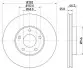 Тормозной диск HELLA (8DD355105551) изображение 1