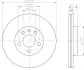 Фото Диск гальмівний (передній) Fiat Scudo/Peugeot Expert 96- (257.5x20) HELLA (8DD 355 105-621) зображення 2