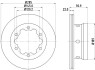 Гальмівний диск заднiй DB Sprinter Series (W906)/Sprinter Series (W903)/Sprinter Series (W904)/LT (95-06) 8DD 355 105-811