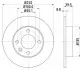 Гальмівний диск HELLA (8DD355106681) зображення 1