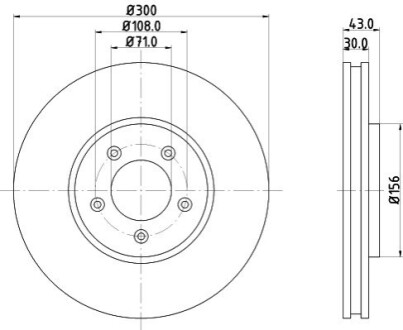 Тормозной диск HELLA 8DD355106821