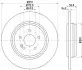 Тормозной диск HELLA (8DD355107241) изображение 4