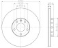 Диск тормозов. P Audi A4,A6Skoda Superb 1,8T-2,8 04.97- (312x25 HELLA 8DD 355 107-521 (фото 5)