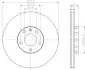 Фото Диск гальмівний (передній) Audi A4/A6/VW Passat 00-09 (312х25) HELLA (8DD 355 107-521) зображення 5