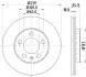 Тормозной диск HELLA (8DD355107651) изображение 4
