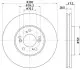 Гальмівний диск HELLA (8DD355108141) зображення 4